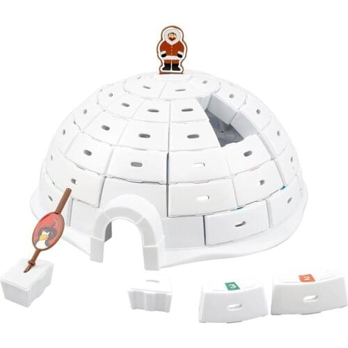 Penguin Snow House Parent-Child Interactives Adult Educational Toy Board Game Down The Ice Party Games