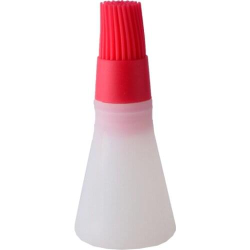 Portable Silicone Oil Bottle With Brush Baking BBQ Basting Brush Pastry Oil Brush Kitchen Baking Honey Oil barbecue Tool Gadgets