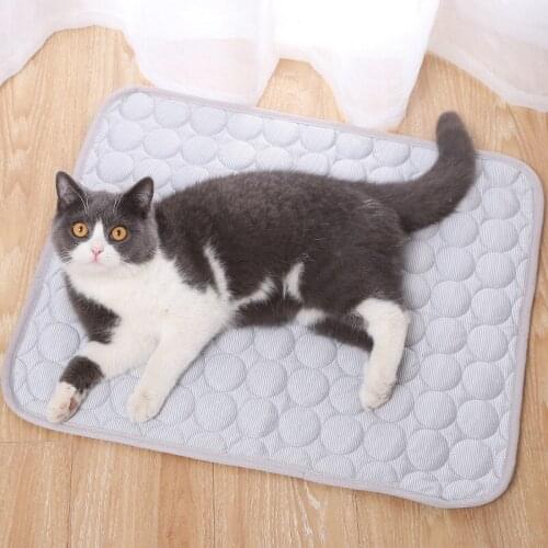 Portable Pet Cooling Mats Blanket Pet Dog Bed Sofa Summer Cooling Mat Pad Sleeping Cooler Mats For Dogs Cats Pet Ice Silk Mat
