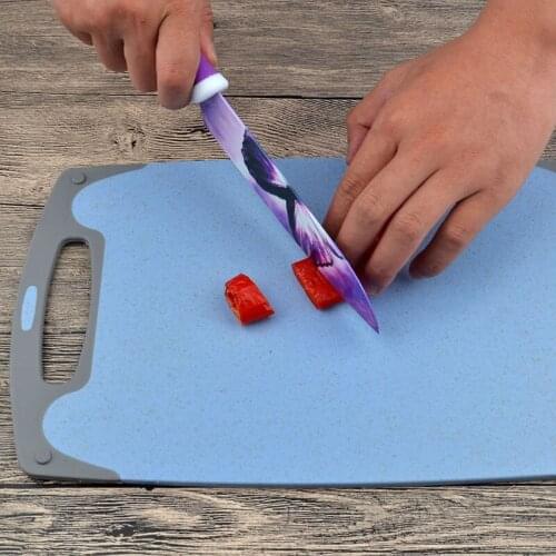 Wheat Straw Chopping Board Non-slip Cheese Bread Cutting Board Fruit Vegetable Chopping Block Kitchen Cooking Tool