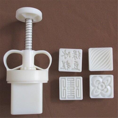 150g Cookie Stamps Moon Cake Mold Thickness Adjustable Christmas Cookie Press DIY Hand Press Cutter Moon cake mould DIY Mold