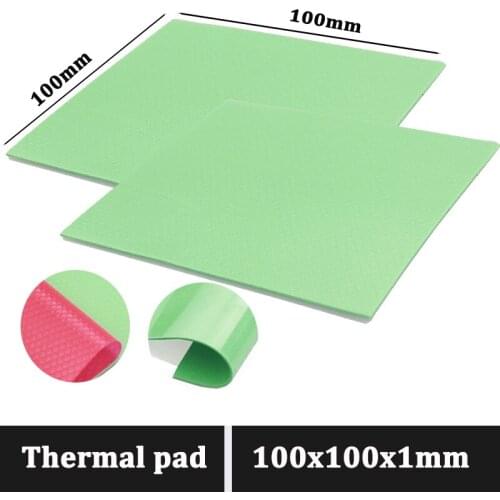 Gdstime 100x100x1mm thickness CPU thermal pad thermal silicone Cooling heatsink Conductive pad