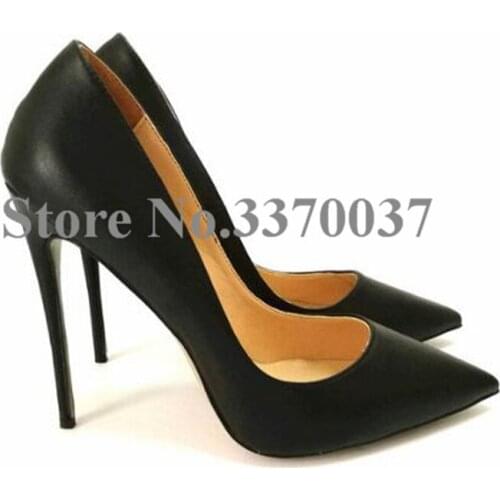 Hot Selling Women Classical Style Pointed Toe Pumps 12cm Heel Formal High Heel Office Ladies Dress Shoes Free Shipping