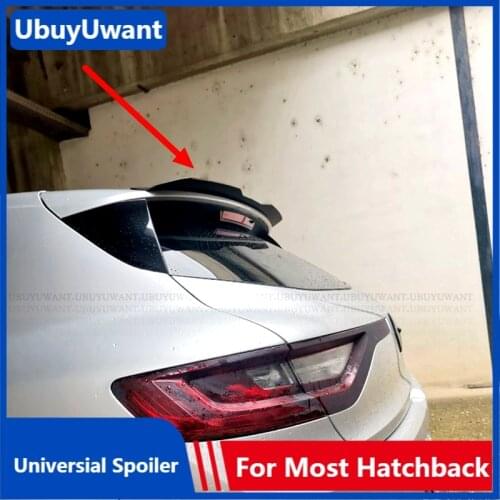 UBUYUWANT Rear Roof Lip Spoiler For Renault Megane 4 IV GT Sport Tourer 2016-2020 Hatchback Spoiler ABS Universal Car Tail Wing