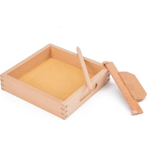 Montessori language teaching aids scraping box childrens writing and drawing exercise toys