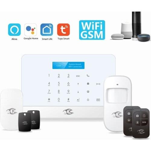 3G 4G GSM Tuya Smart Life WIFI Home Security Alarm System APP Remote Control for Real-time Detection of The Safety of The House