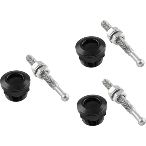 Universal 0.87''/ 22mm Diameter Aluminum Quick Release Latch (Pack of 3, Black)