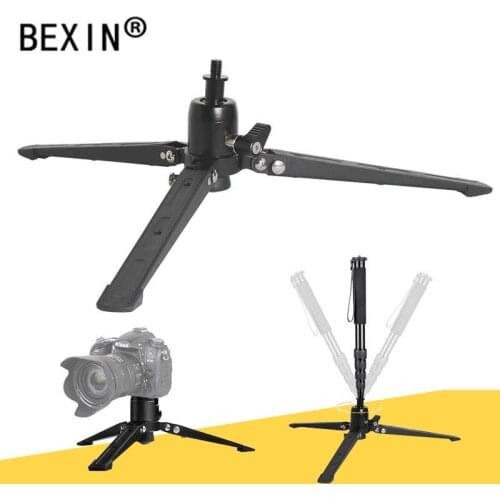 Universal Mini Three Feet with stabilizers photography monopod accessories base Monopod Stand with 3/8" Screw