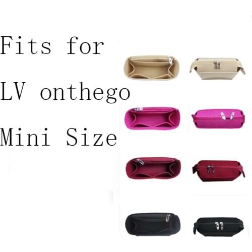 Insert Bag Organizer for Onthego Makeup Handbag Organizer Travel Inner Purse Portable Cosmetic on The Go Inside Bags 4 Colors