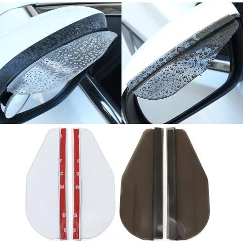 1 pair of car rearview mirror rain eyebrow sun visor for Skoda Octavia Fabia Rapid Superb Yeti Roomster