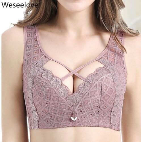 Weseelove Beautiful Back Sexy Push Up Bralette Plus Size Women Without Rims Soutien Gorge Femme Breast Holding Underwear X31-1