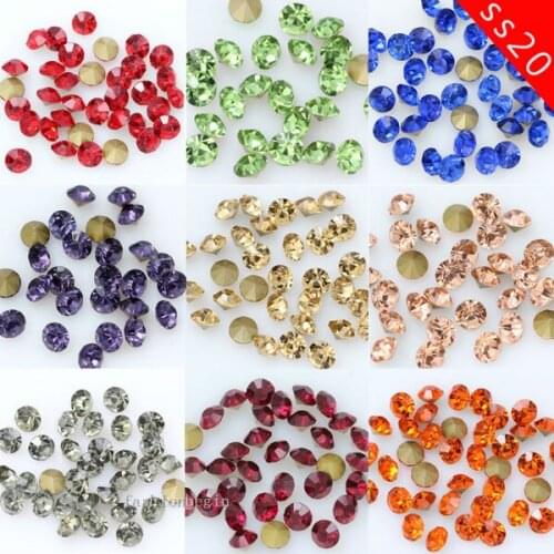 144p ss20 Pointed Back czech Crystal Rhinestones Glass stone Nail Art Decoration earring necklace brooch shoes clothes trim Gems