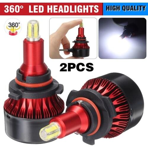 2pcs 12/24V 9005 HB3 LED Car Headlight Kit Auto 2000W 300000LM White 6500K Hi/Lo Beam Fog Lamp Light Bulbs DIY Accessories Parts