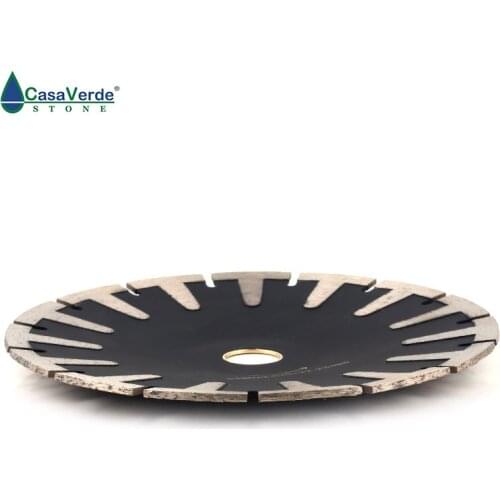 7 inch 180mm T-Segmented Concave cutting blade Diamond Blade For Curved Cutting Turbo Rim Granite Stone Cutting Diamond Tools