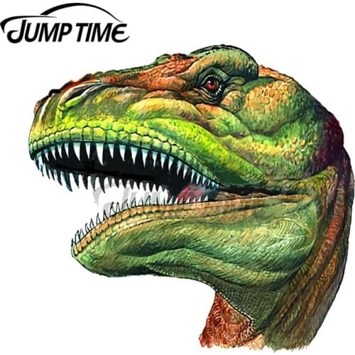 JumpTime 13 x 5.4cm For The Tyrant Dinosaur Car Stickers Repair Car Decal Suitable For VAN ATV SUV Scratch-Proof Laptop Decor