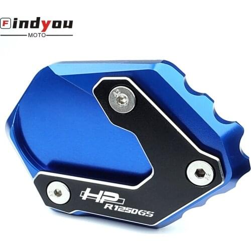 For BMW R1250GS R 1250 GS HP R1250 GS Adv. Adventure low suspension CNC Kickstand Side Stand Enlarge Plate Extension Pad