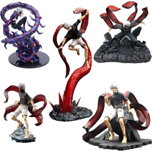 22-40CM Anime Action FigureTokyo Ghoul Kaneki Ken Centipede Tail Battle Statue Collection PVC Model Desktop Decoration Toys