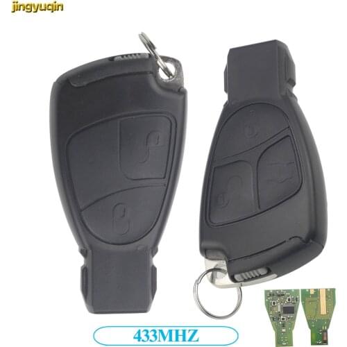 Jingyuqin 2/3 Buttons Remote Smart Car Key for Mercedes Benz B C E ML S CLK CL Car Key 433MHZ + Chip Circuit Board FOB Styling