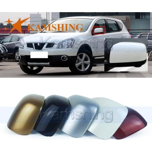 Kamshing For Nissan Qashqai 2008-2015 Outside Rearview Mirror Cover Rear View Mirror Cover Side Mirror Shell Cap Housing