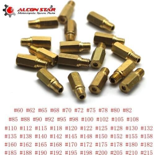 Alconstar 10pcs Motorcycle Carburetor Main Jet Nozzle Kit For Keihin FCR OKO KOSO PE PWK Carburetor Hexagon Motorcycle Main Jet