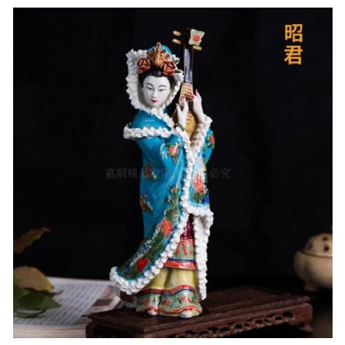 Classical Chinese home decoration ladies decoration pieces Shiwan doll fine hand-made porcelain figure sculpture four beauties