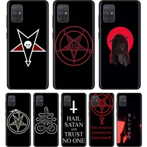 Soft Phone Case for Samsung Galaxy A51 A71 A21s A11 A31 A41 A50 A70 A10 A20 A30 A40 Cover Devil Satan Black Cases