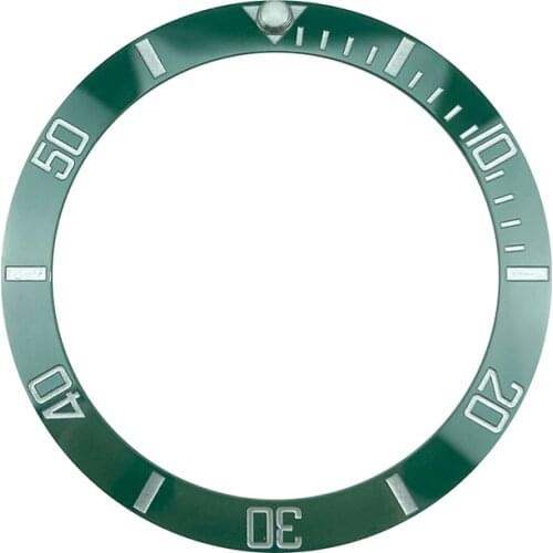 New 38mm High Quality Green fashion Ceramic Bezel Insert For Sub Divers Mens Watches Replace Accessories The dial parts