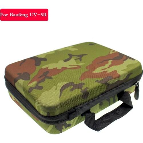 Hunting Bag For BAOFENG UV-5R UV-5RA DM-UV5R TYT TH-F8 Walkie Talkie travel case Camouflage gift bag Two Way Radio Case Carring
