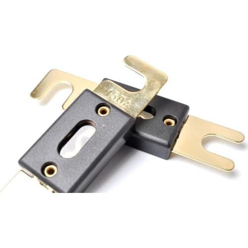 5pcs 150A ANL Audio Electrical Protection Flat Fuse Gold Plated