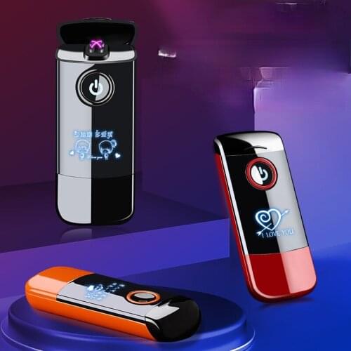 Flow Line Dual Arc USB Charging Lighter Cigarette Lighter Smoking Accessories for Weed Gadgets for Men Technology Gift for Men