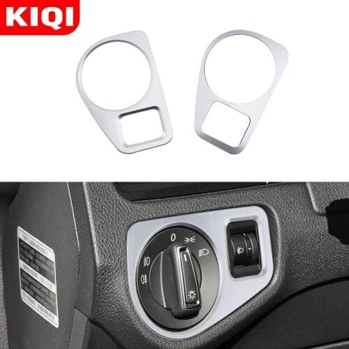 Car Headlight Adjustment Switch Knob Cover Trim Fog Lights Adjust Knobs Covers Sticker for Volkswagen Vw Golf 7 Mk7 2012 - 2019