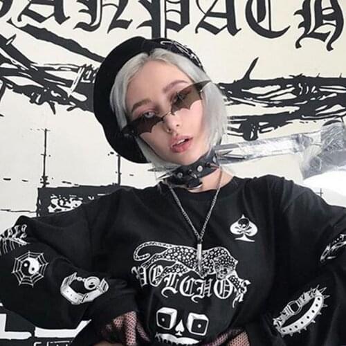 Fashion Bat Sunglasses Women Men Rimless Mirror Sun Glasses Luxury Brand Rectangle Vintage Superhero Sun Glasses UV400