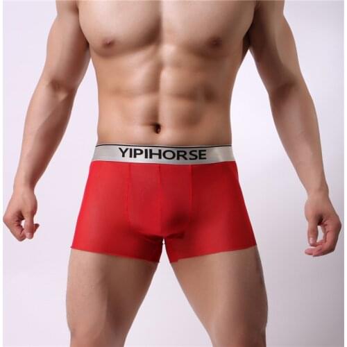 2019 Sale Best Price Summer Sexy Men Brand Boxer Shorts Soft Breathable Underwear Male Comfortable Silky Gay Panties Underpants