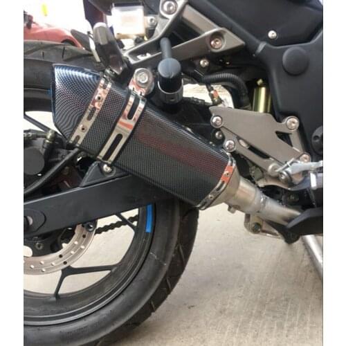 Universal Motorcycle Dirt Bike Exhaust Escape Modified Scooter Exhaust Muffle Fit for Most Motorcycle ATV FZ6 TMAX R6