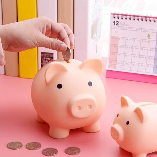 Vinyl Cartoon Pig Money Bank Coins Storage Box Kids Toys Birthday Gift Home Decor Money Saving Boxes Children Piggy Money Bank