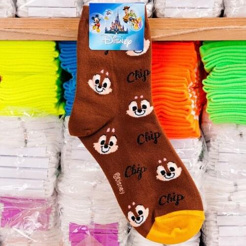 Disney Girl Cute Cartoon Minnie Mickey Cotton Socks New Fashion Soft Cotton Socks 1Pair 35-40