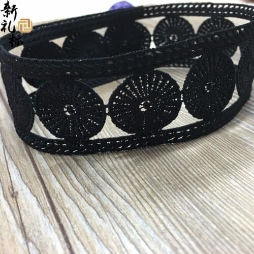 15Yards Hollow Dots Lace Trim Handmade Crafts DIY Lace Ribbon Polyester Cotton Scrapbooking Sewing Accessories