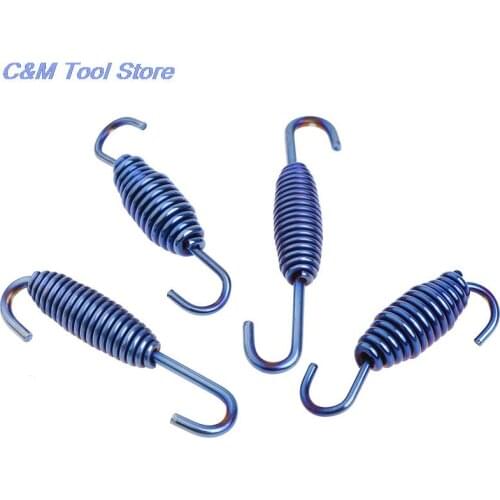 2PCS 55/68mm Exhaust Muffler Mounting Silencer Link Pipe Springs Hook Hanger Scooter Accessories Motorcycle Fully Rotatable