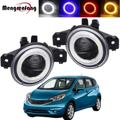2in1 Design Car Front Bumper Fog Light With Angel Eye Daytime Running Lamp DRL 30W H11 12V For Nissan Versa Note 2014 2015 2016