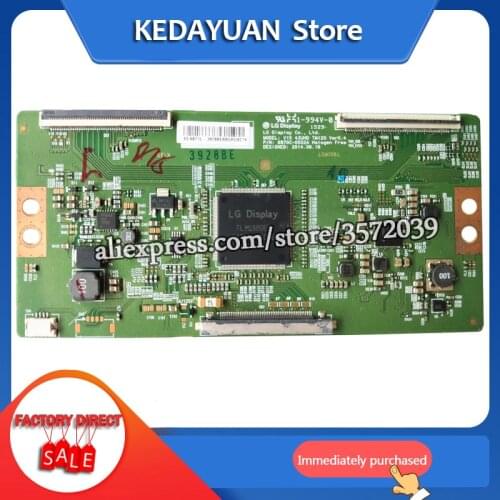 Free shipping 100% test working for 49/43E6000 logic board 6870C-0552B 6870C-0552A