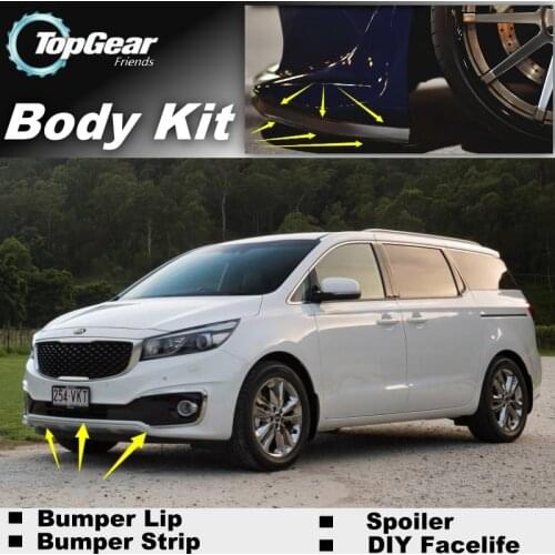 Bumper Lip Deflector Lips For KIA Carnival R / Sedona Front Spoiler Skirt For TG Fans Car Tuning Veiw / Body Kit / Strip