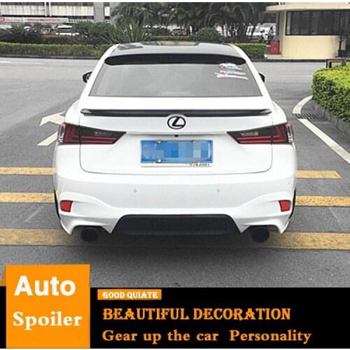 For 2013-2016 Lexus IS300 IS250 IS350 Spoiler Sport ABS Material Car Rear Wing Primer Black/white Trunk Rear Spoiler 2014 2015