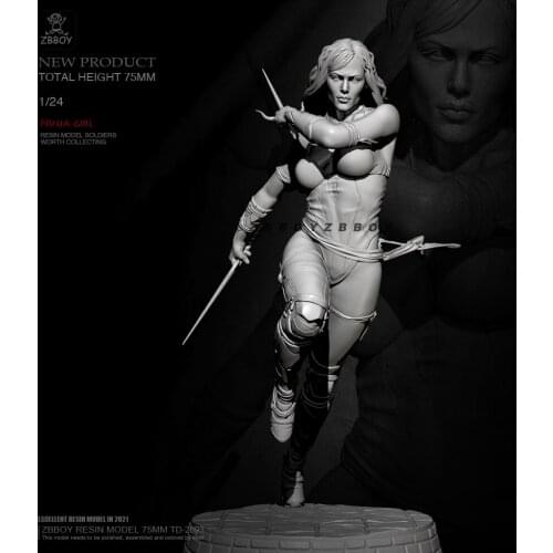 H75mm Resin model kits figure colorless and self-assembled TD-2693