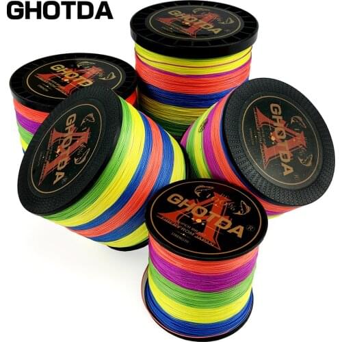 GHOTDA 12 Strands 9 Strands 8 Strands Braided Fishing Line 500M 300M 100M PE Weave Superior Extreme Super Strong Sea Wire