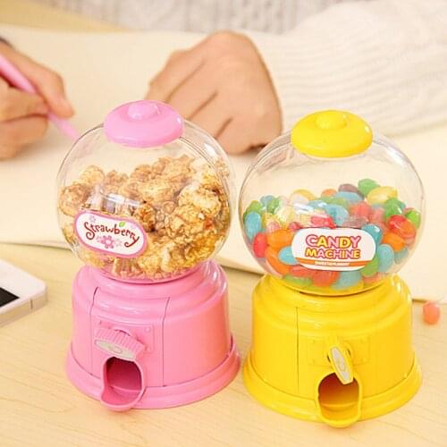 Cute Creative Sweet Mini Candy Machine Coin Bank Children Toys Girlfriend Sweety Gift Sugar Dispenser Bottle 8.5x14cm