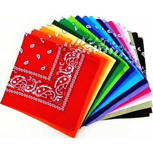 Mens Biker Sports Headwear Wrist Hairwrap Hip Hop Bandana Square Scarf Headband Hair Neck Wrap Scarf Square Handkerchief Unisex