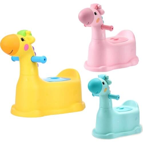 Extra large cute giraffe childrens toilet baby girl toilet children baby male potty toilet training