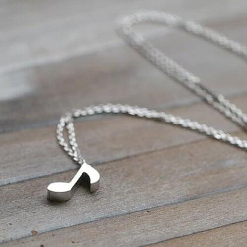 SMJEL Hot Women Music Necklaces Jewelry Fashion Tone Musical Notes Pendant & Necklace Girls Kids Gift