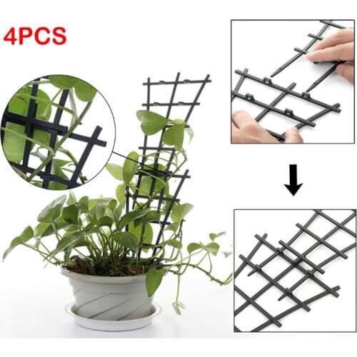 Plant climbing frame support frame DIY garden mini superimposed potted plant support plastic pot plant pole support line indoor