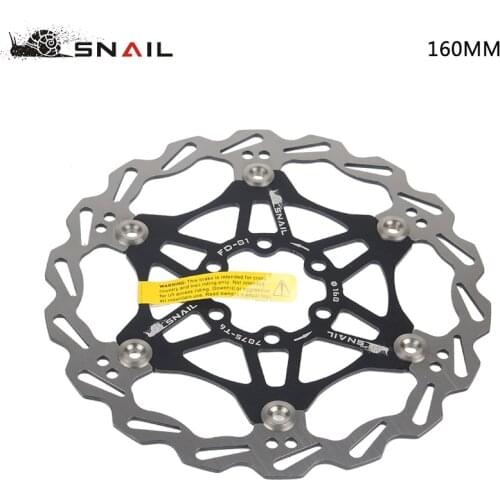SNAIL MTB Mountain Bike Floating Disc Brake Rotor 160/180/203mm Six Nails Bicycle Parts